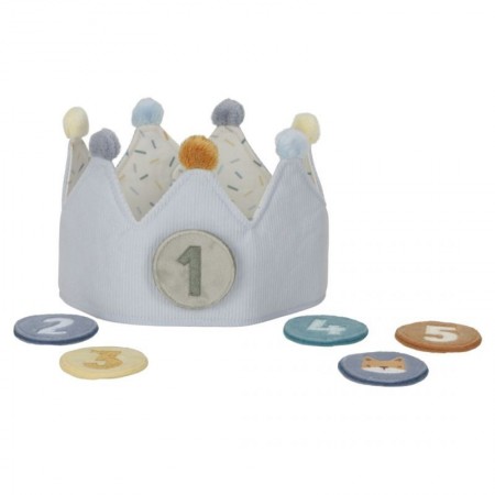 Coroncina compleanno celeste