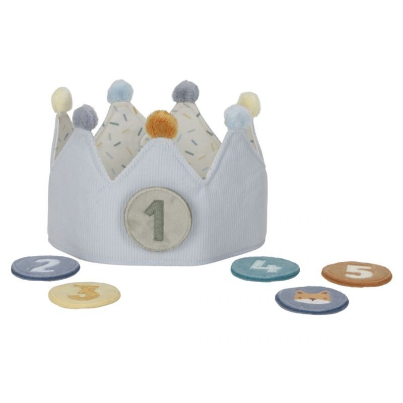 Coroncina compleanno celeste