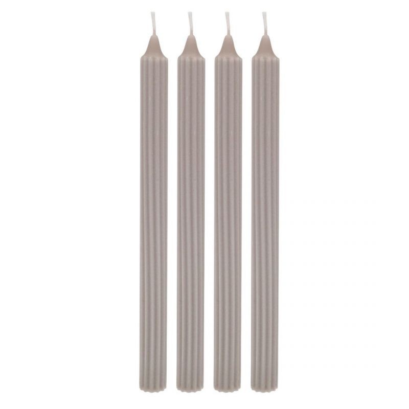 Set 4 candele grigio