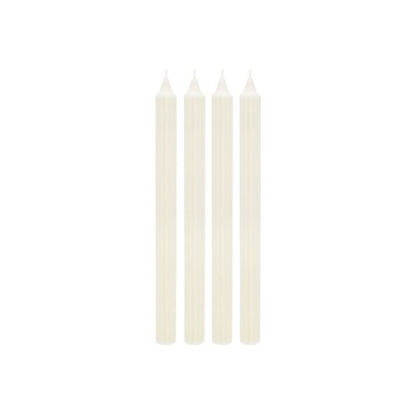 4 candele bianco