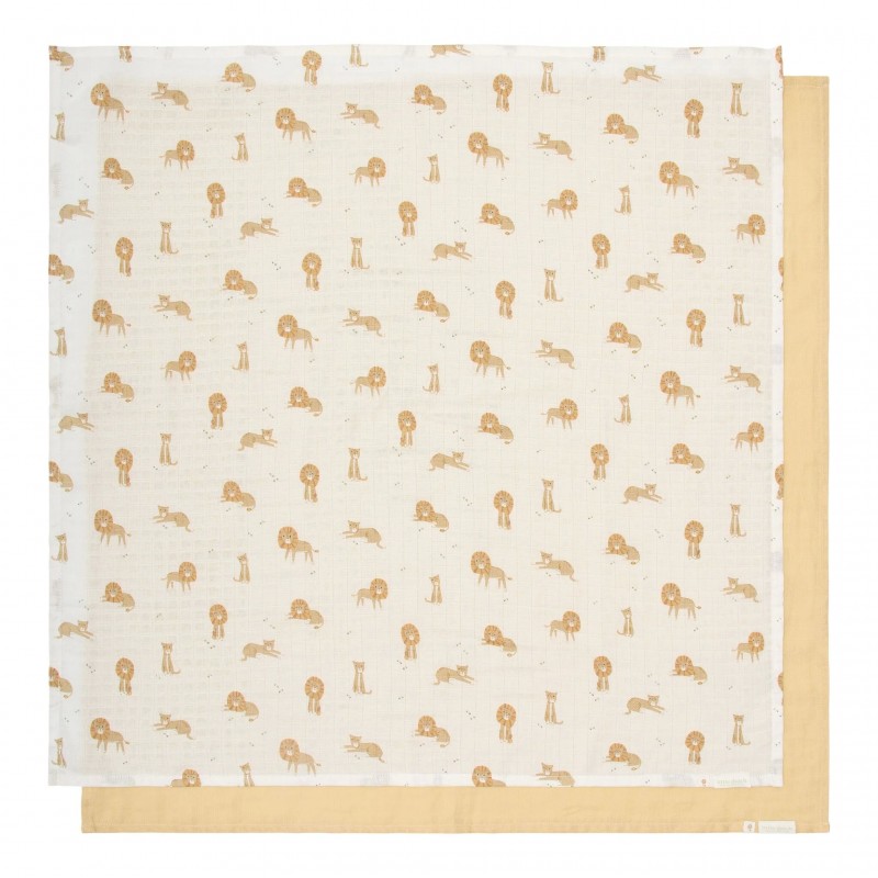 Set due mussole piccole leone