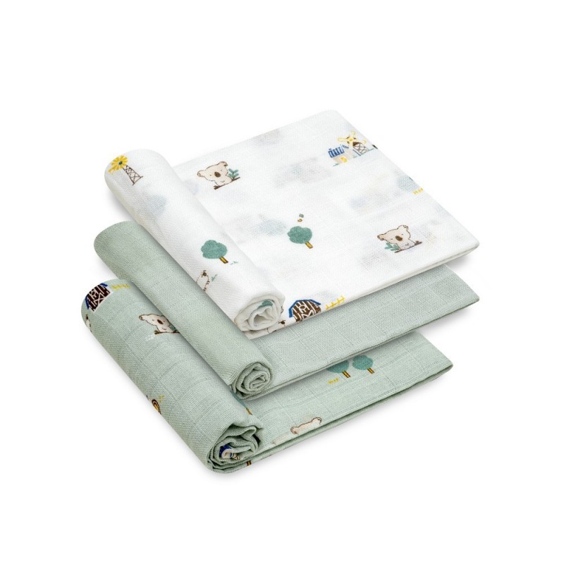 Set 3 mussole 80x80 koala