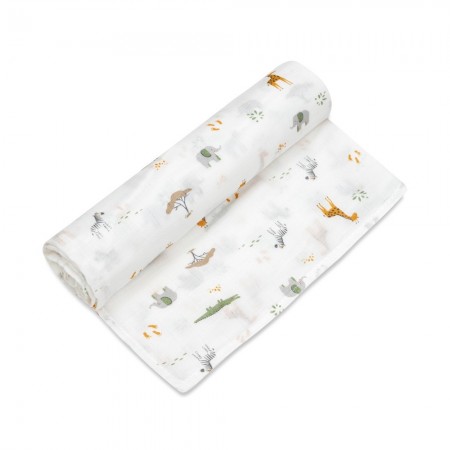 Mussola giraffa bianca 120x120