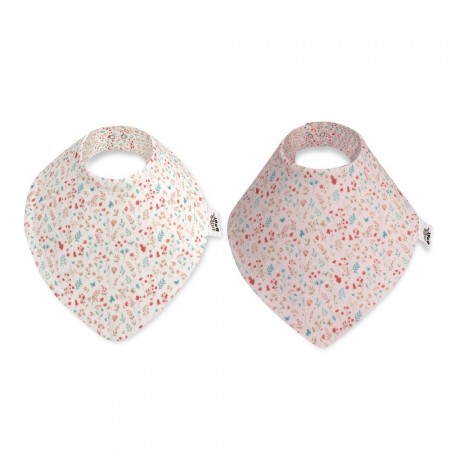 Set bavaglini bandana fiori