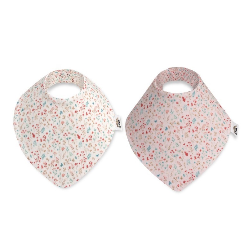 Set bavaglini bandana fiori