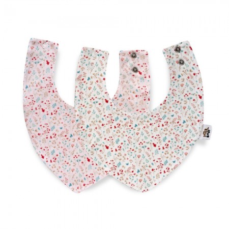 Set bavaglini bandana fiori