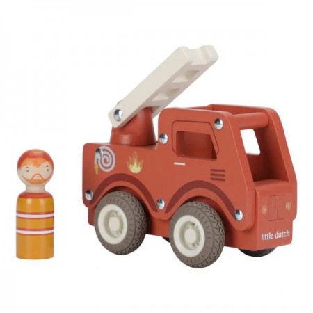 Camion pompieri in legno