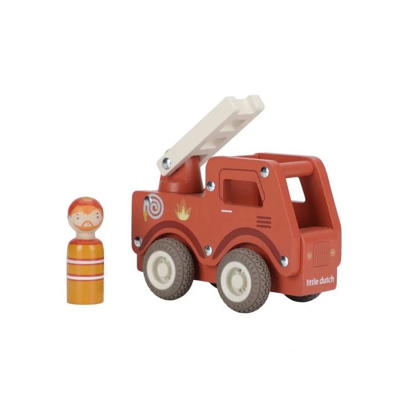 Camion pompieri in legno