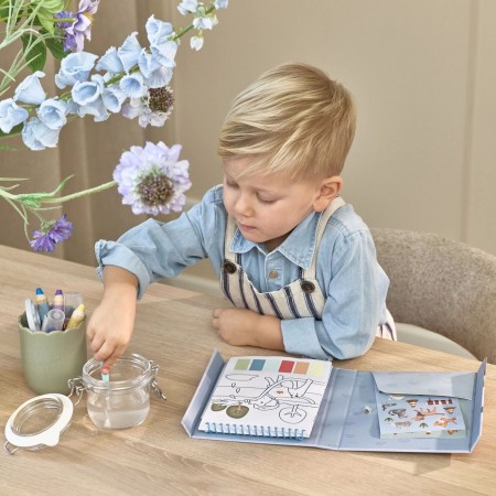 Set pittura blu