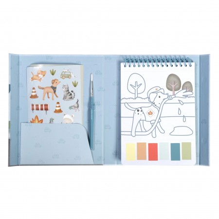 Set pittura blu