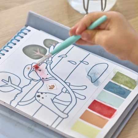 Set pittura blu